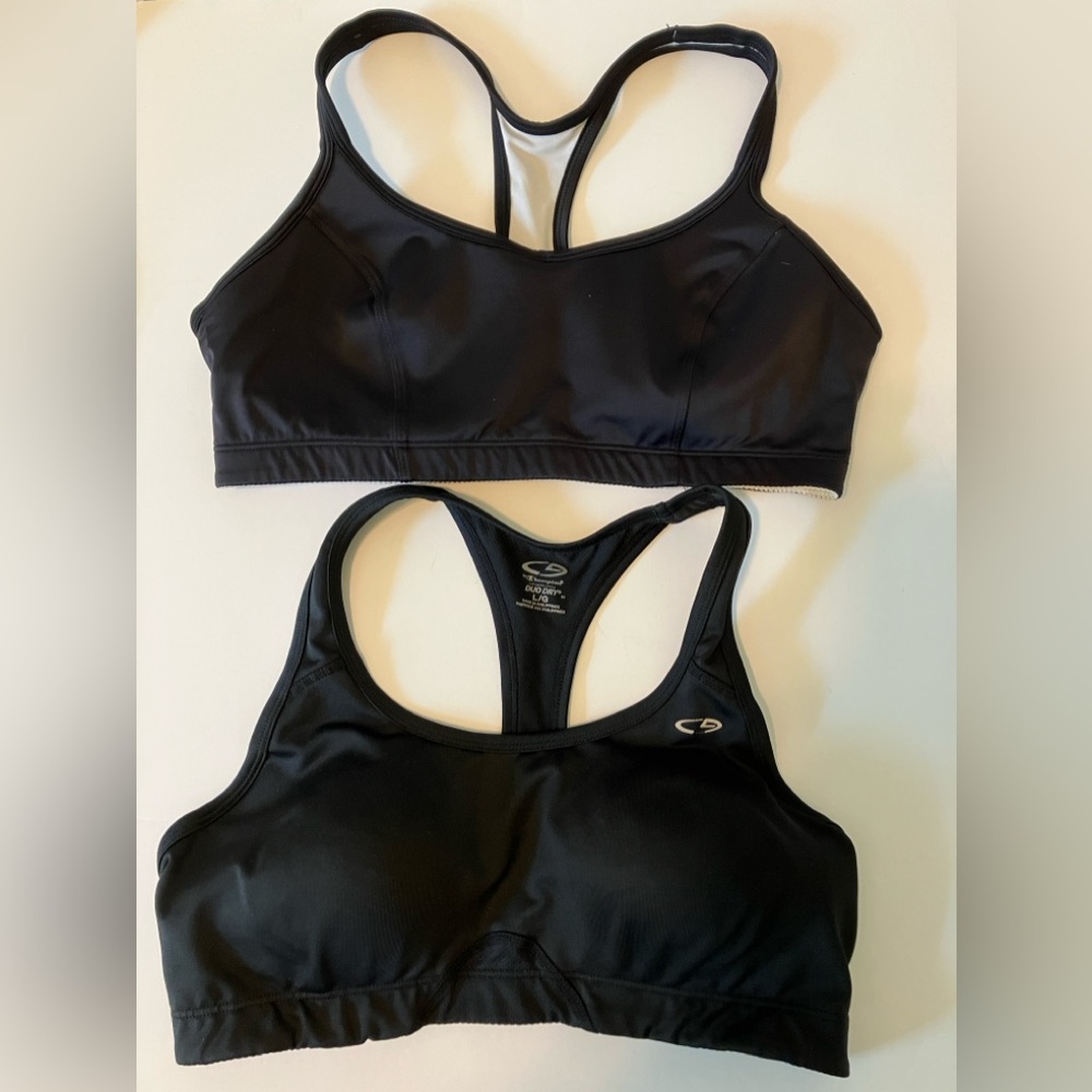 Set of 2 Black Champion Sports Bras Sz L/38C. Never Worn. Like New! LAST CHANCE!